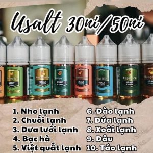 Tinh dầu Usalt Juice Salt 30MG/50MG - 10 Vị Chinh phục Vaping