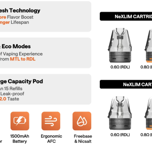 Đầu Pod rỗng Oxva Nexlim 0.4, 0.6, 0.8, 1.2 ohm chính hãng giá rẻ